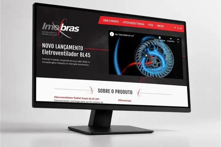 Prévia do projeto Imobras, Hotsite
