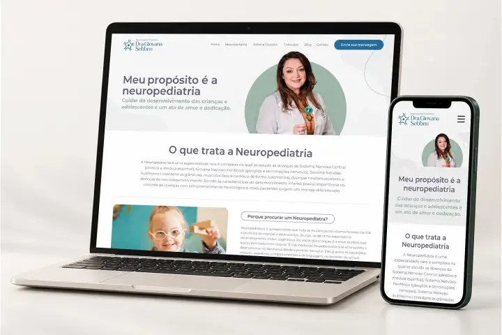 Prévia do projeto Dra. Giovana Sebben, Website