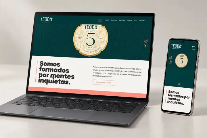 Prévia do projeto Teodô, Website