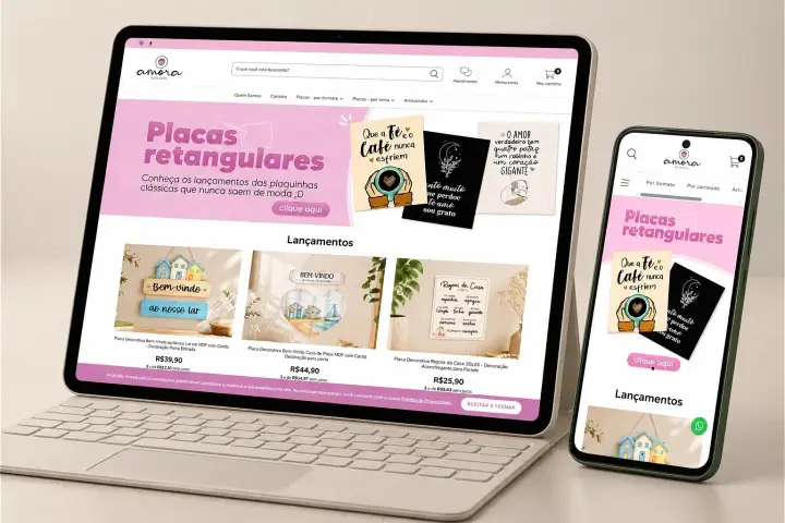 Prévia do projeto Estúdio Amora, Loja Virtual